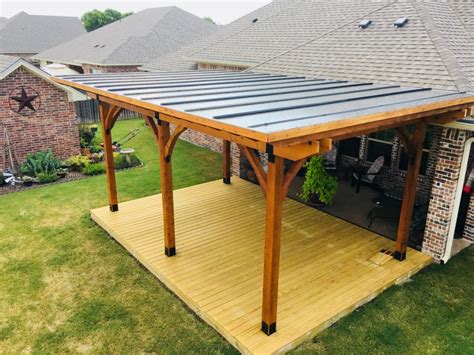 how to build metal patio cover attached to house|metal roofing for patio cover.